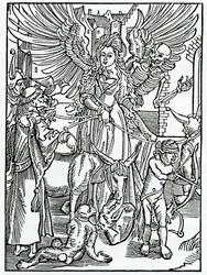Of Disordered Love and Veneryous, illustration from Alexander Barclay
